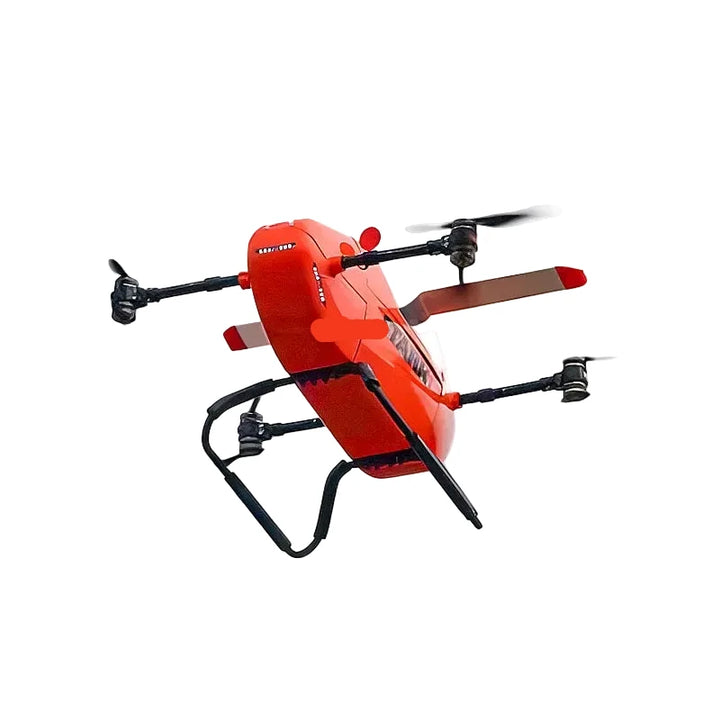 Cloud World eVTOL Manned Rescue Drone — 100kg Payload, 50+ km/h, Pure Carbon Fiber, Search & Rescue