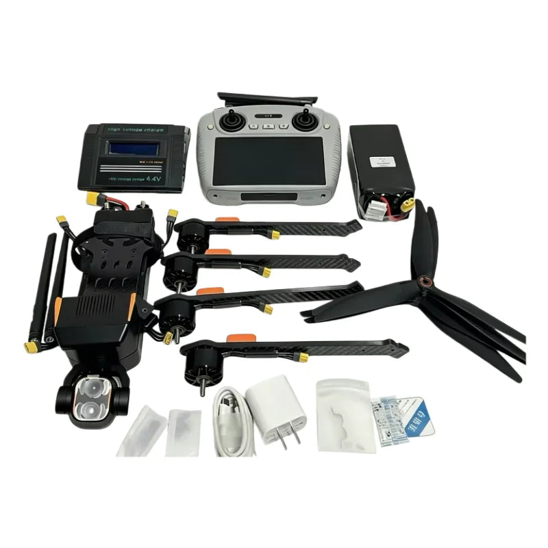 SKYDROID MX330T+ Industrial Quadcopter — Thermal Dual-Light Gimbal, RTK, AI Tracking, 35min, 20KM, 3kg Payload, Carbon Fiber