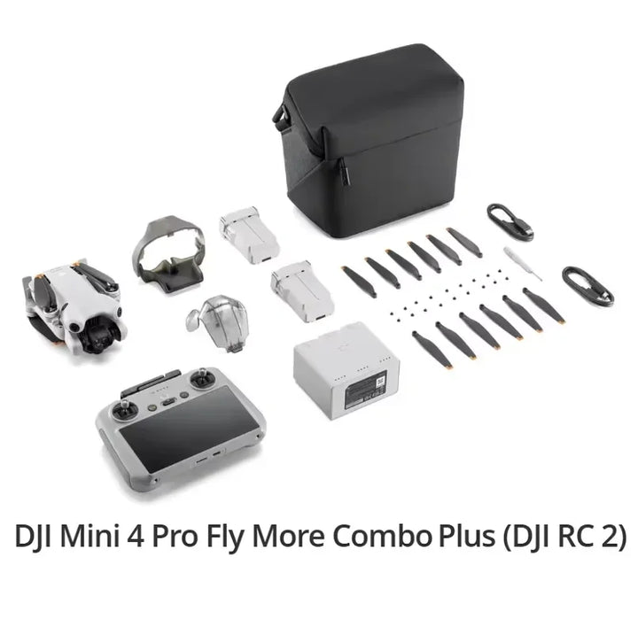 DJI Mini 4 Pro Drone / RC 2 / RC-N2 Combo 4K/60fps HDR True Vertical Shooting ActiveTrack 360° 100% Original Brand