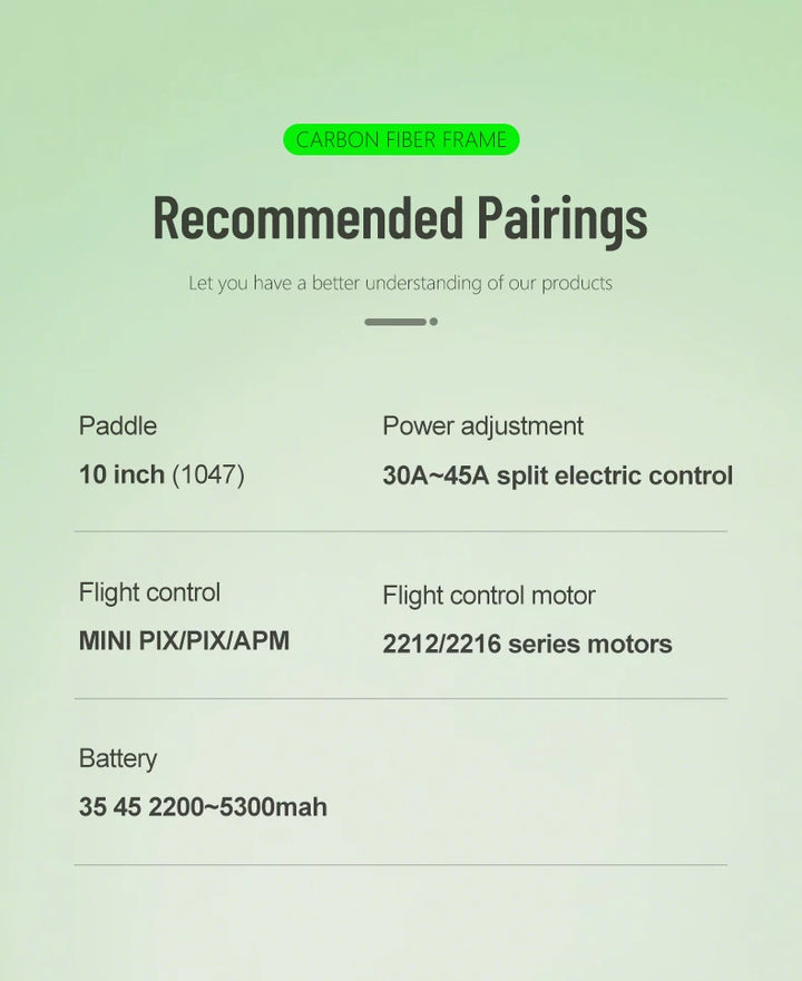 X400 X450 X500 X550 Carbon Fiber Quadcopter Frame Kit, 4-Axis FPV Training Drone for 8-13 Inch Propeller