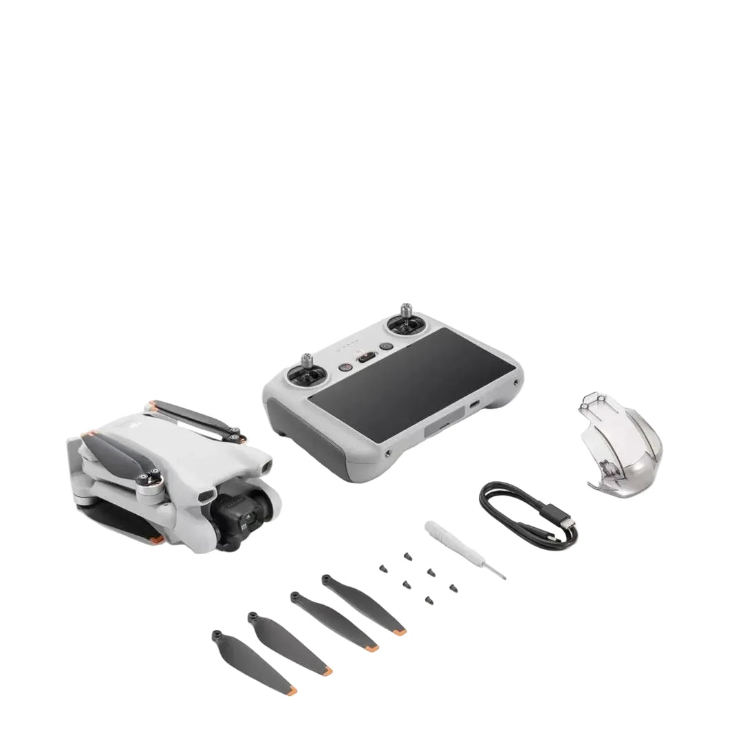 DJI Mini 3 Drone Kit — with RC Remote (Screen), 4K HDR, 1/1.3" Sensor, 3-Axis Gimbal, 248g, 10km O3, True Vertical Shooting, Brand New Unactivated