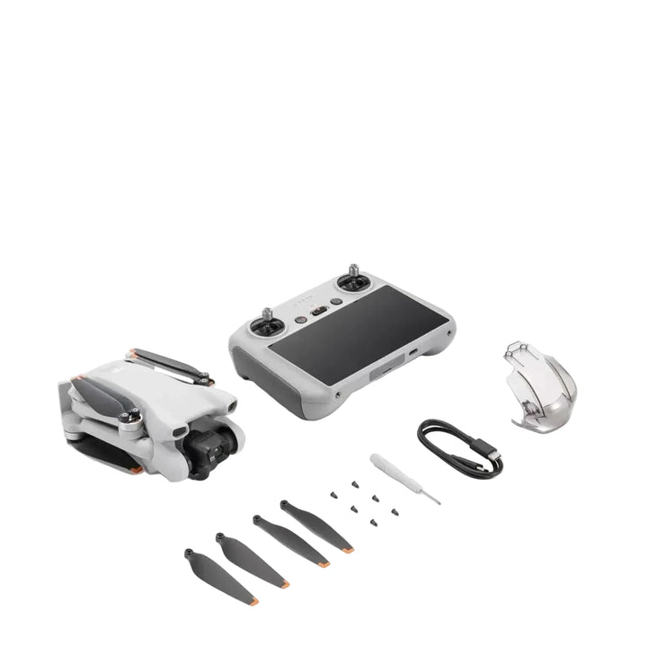 DJI Mini 3 Drone Kit — with RC Remote (Screen), 4K HDR, 1/1.3" Sensor, 3-Axis Gimbal, 248g, 10km O3, True Vertical Shooting, Brand New Unactivated