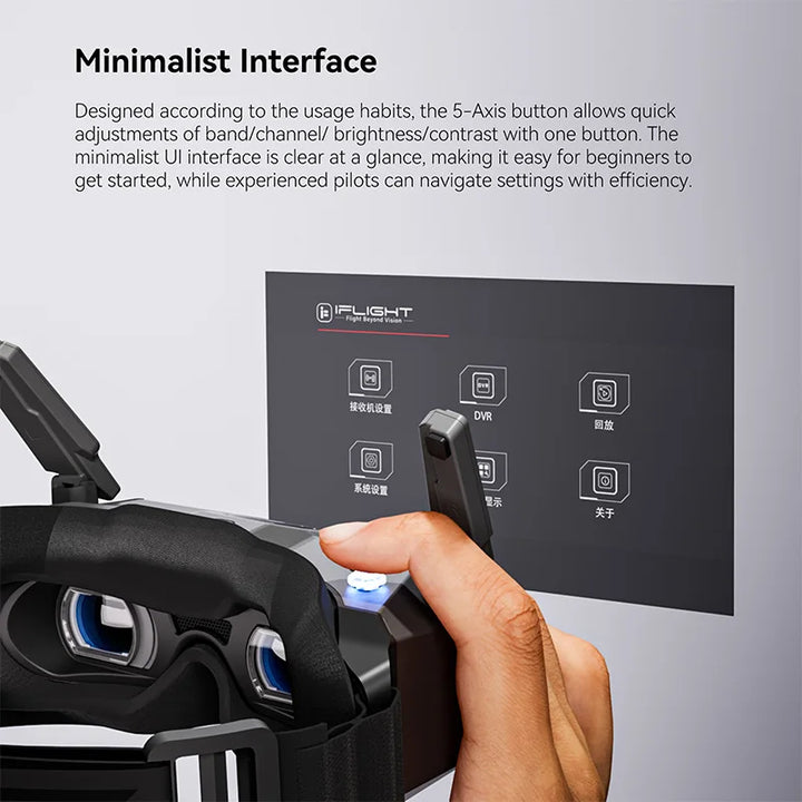 iFlight Skyviz FPV Analog Goggles Dual 100Hz Micro-OLED 1920×1080 DVR 5.8GHz