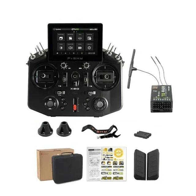 FrSky Tandem X20 / X20S RC Transmitter — Dual-Band 900M/2.4G, ETHOS, Hall Gimbals, 16/32CH, 50-100km TD Mode