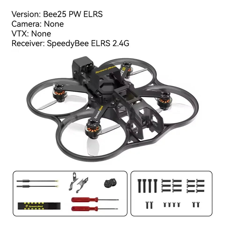 SpeedyBee Bee25 2.5" HD FPV Cinewhoop — DJI O4/O3/Runcam Link, ELRS 2.4G / TBS CRSF