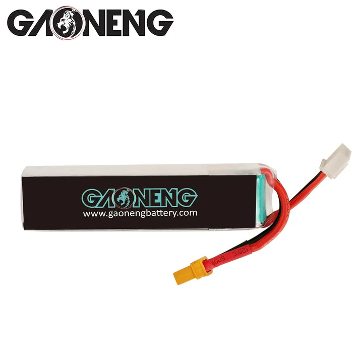 Gaoneng GNB 550mAh 2S 7.4V 90C Slender LiPo Battery XT30 — 1-6 Pack for Micro FPV