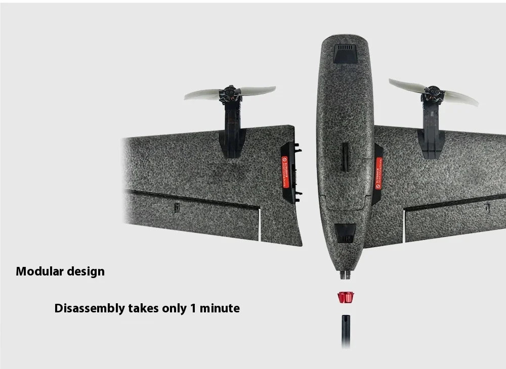 Heewing Assassin T-1 Vtol Vertical Takeoff Pnp With Flight Control Fpv Fixed Wing Y3 Vertical Takeoff And Landing Aircraft