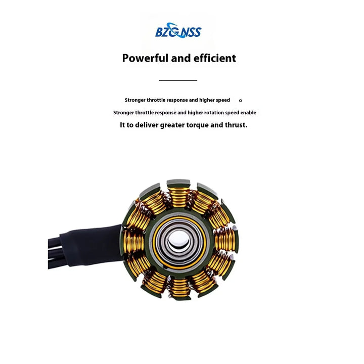 FlyWarp 2207 1960KV brushless Motor - 6S Turbo-Cooled for 5 inch FPV Racing Drones Smooth Freestyle Performance Phoenix pattern