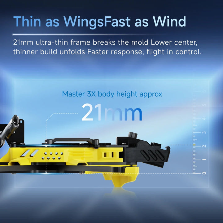 SpeedyBee Master3X 3-3.6 Inch FPV Drone Frame Modular Carbon Fiber Racing Freestyle Quadcopter Frame for RC Drone DIY