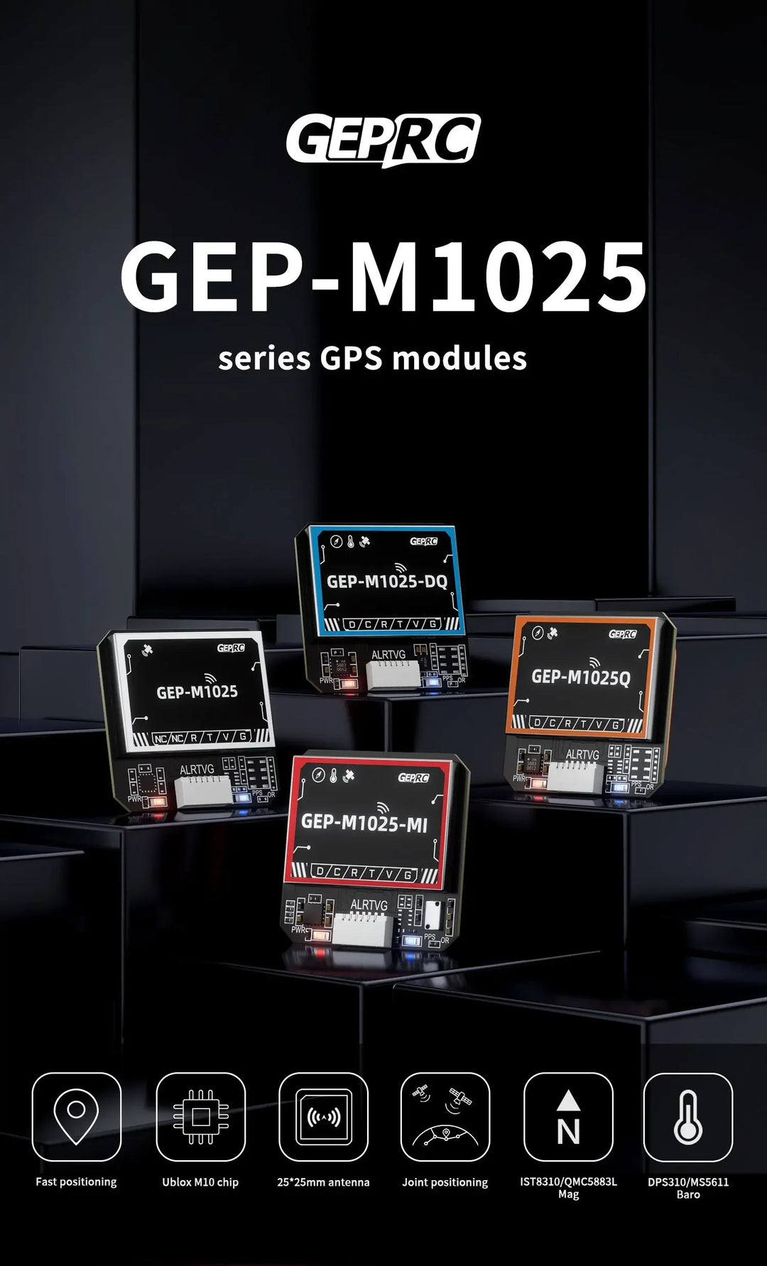 GEPRC GEP-M1025 Series GPS Module GEP-M1025 / GEP-M1025Q / GEP-M1025-DQ / GEP-M1025-MQ /GEP-M1025I /GEP-M1025-DI /GEP-M1025-MI