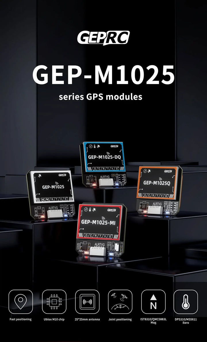 GEPRC GEP-M1025 Series GPS Module GEP-M1025 / GEP-M1025Q / GEP-M1025-DQ / GEP-M1025-MQ /GEP-M1025I /GEP-M1025-DI /GEP-M1025-MI