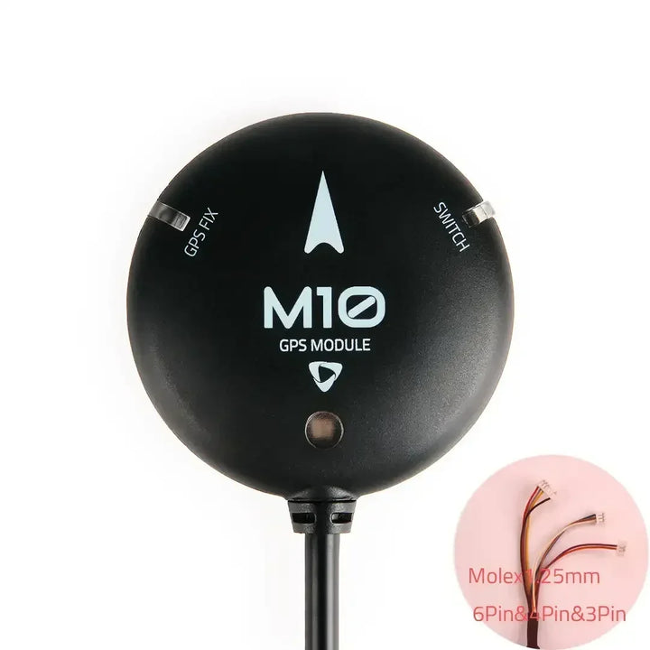 Holybro M10 GPS Module — u-blox M10, 4-Constellation GNSS, IST8310 Compass, LED, Buzzer