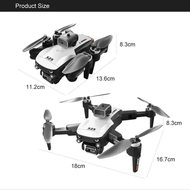 Replace Dji S2S Brushless Drone 4k Profesional 8K HD Dual Camera Obstacle Avoidance Aerial Photography Foldable Quadcopter Toy