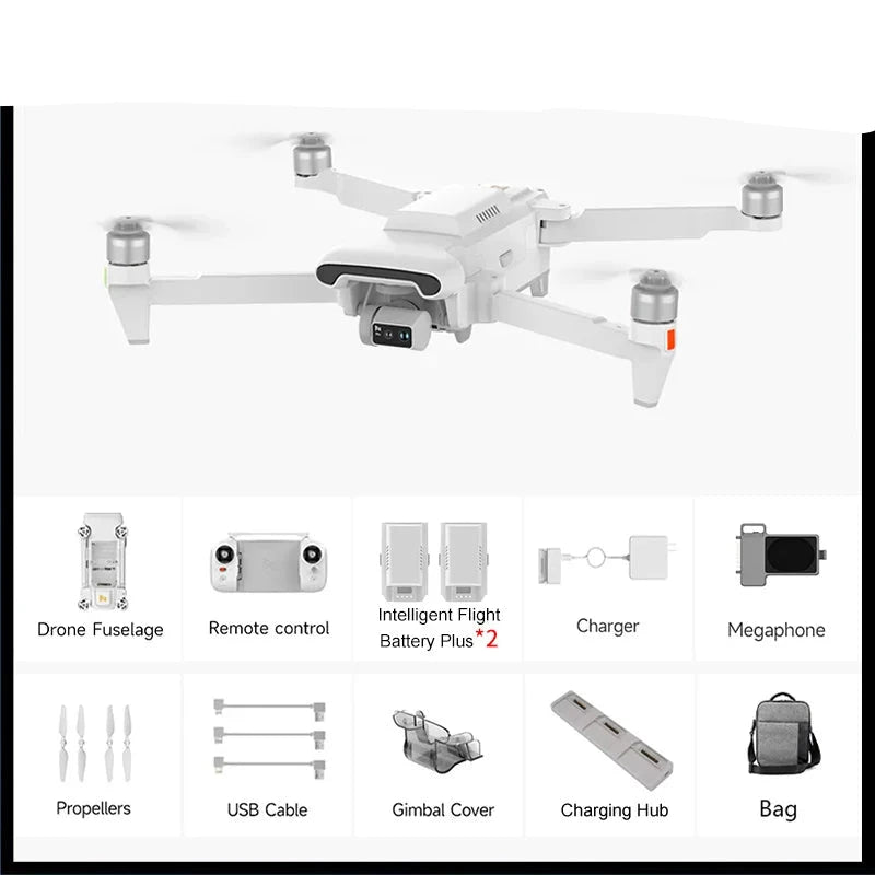 FIMI X8 Tele Max Camera Drone — Dual Sony, 30x Hybrid Zoom, 4K/60fps HDR, 48MP DNG, 20km RokLink 5.0, 47-Min Flight, GPS, FAA/EASA Remote ID