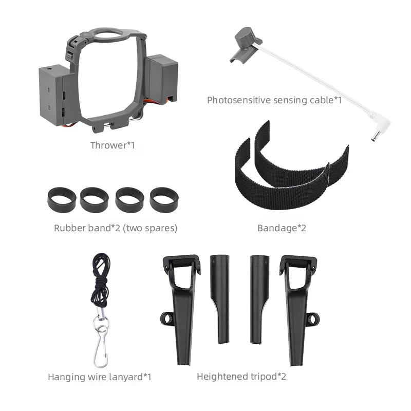 drone fishing accessories Air Drop System Remote Thrower Delivery Delivered Advertising Throw Fishing Bait for DJI Mavic 2 Pro Zoom Drone Accessories