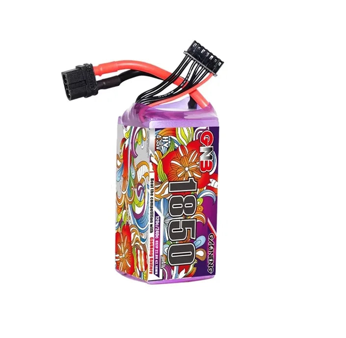 GNB 6S 22.8V 1850mAh 120C LiPo Battery XT60 for FPV Racing