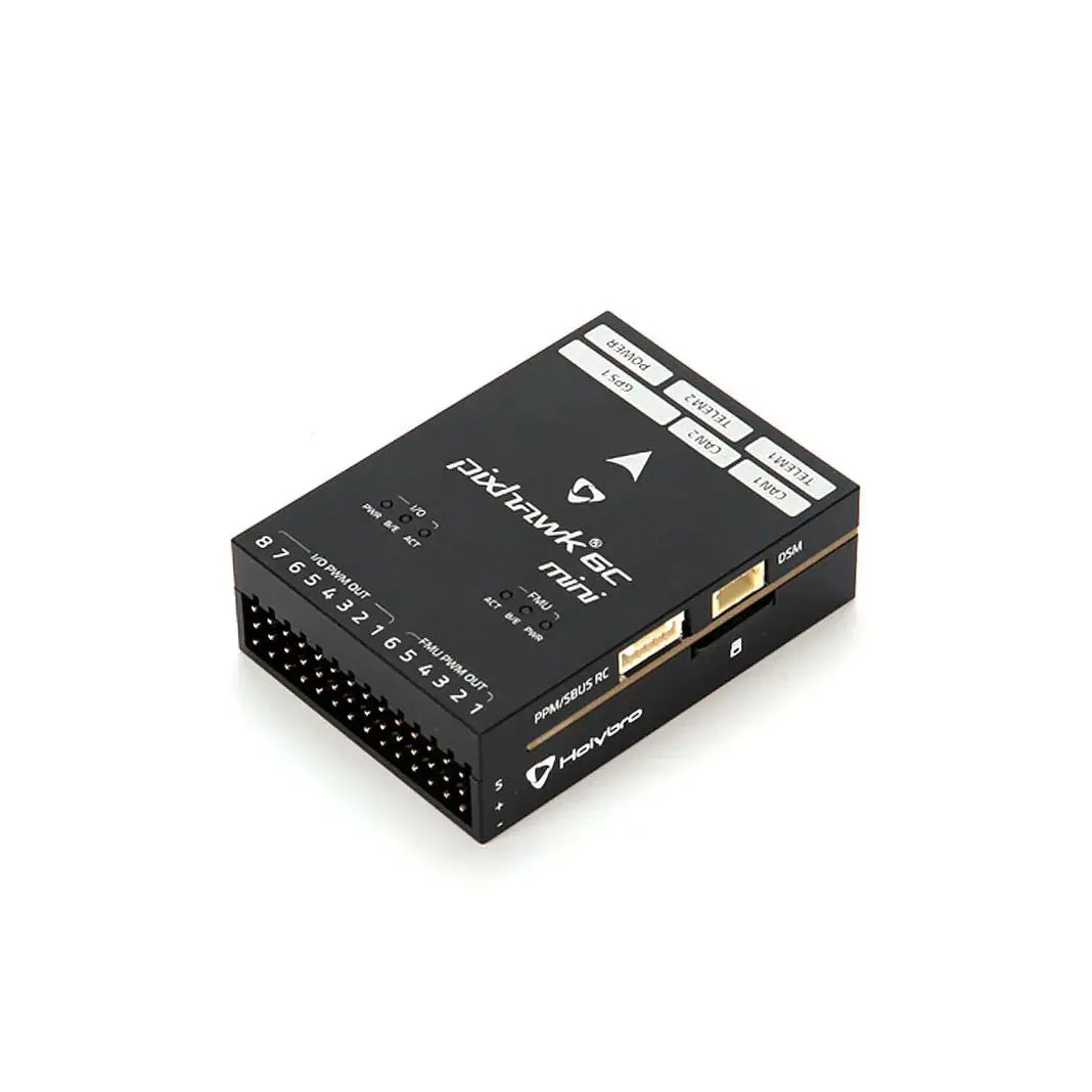 Holybro Pixhawk 6C Mini Flight Controller — Compact FMU v6C, PX4 & ArduPilot, Optional PM02/PM06 Power Module & M9N/M10 GPS