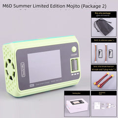 Toolkitrc M6d Summer Special Edition Balance Charger 6S Lithium Battery Dual-Channel 500W Model Aircraft UAV FPV