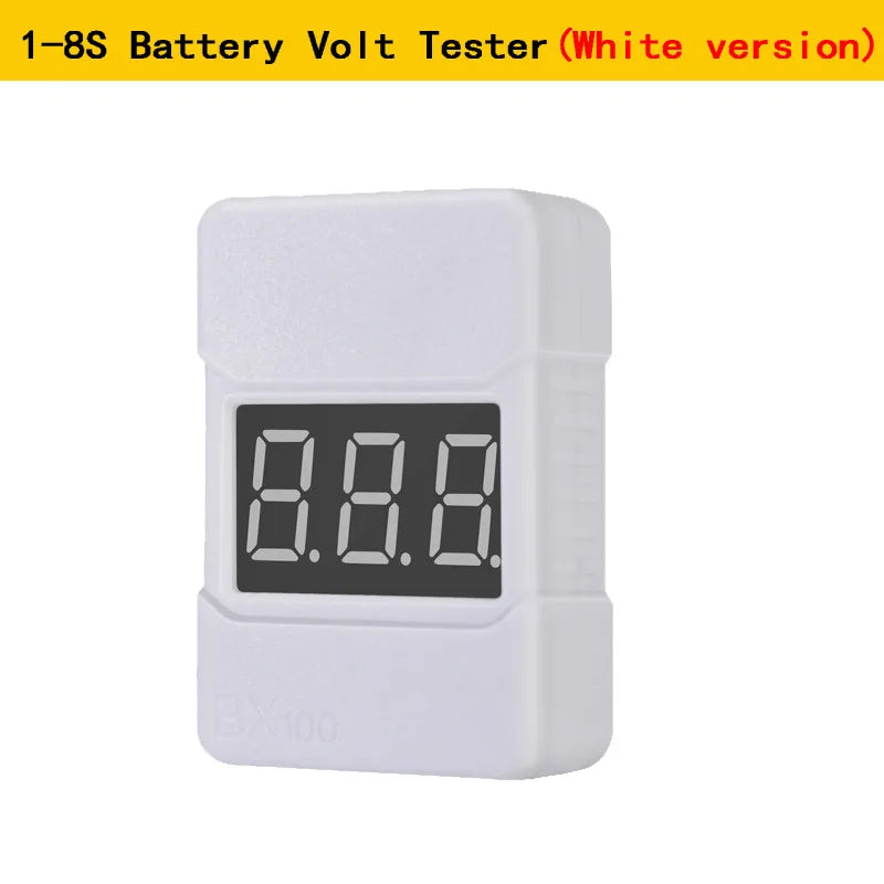 1-8S Lipo Battery Voltage Tester Low Voltage Buzzer Alarm Battery Voltage Checker Dual Speakers for RC Car Drone Boat Airplane