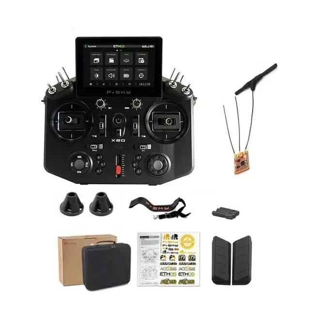 FrSky Tandem X20 / X20S RC Transmitter — Dual-Band 900M/2.4G, ETHOS, Hall Gimbals, 16/32CH, 50-100km TD Mode