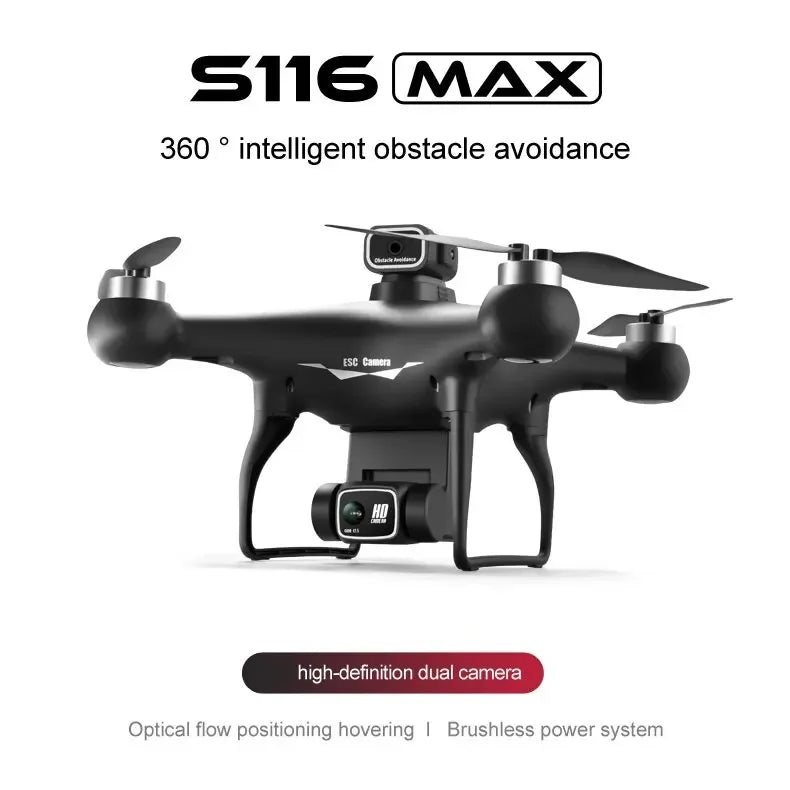 S116 Max Drone 8K GPS 4K Dual Camera Aerial Brushless Motor Long Life Battery Obstacle Avoidance Dron Camera Professional Drone