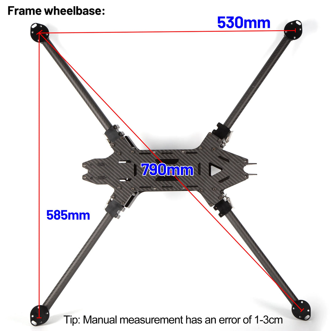 Aoft Foldaway Carbon Fiber FPV Frame Kit | 15 & 17 Inch
