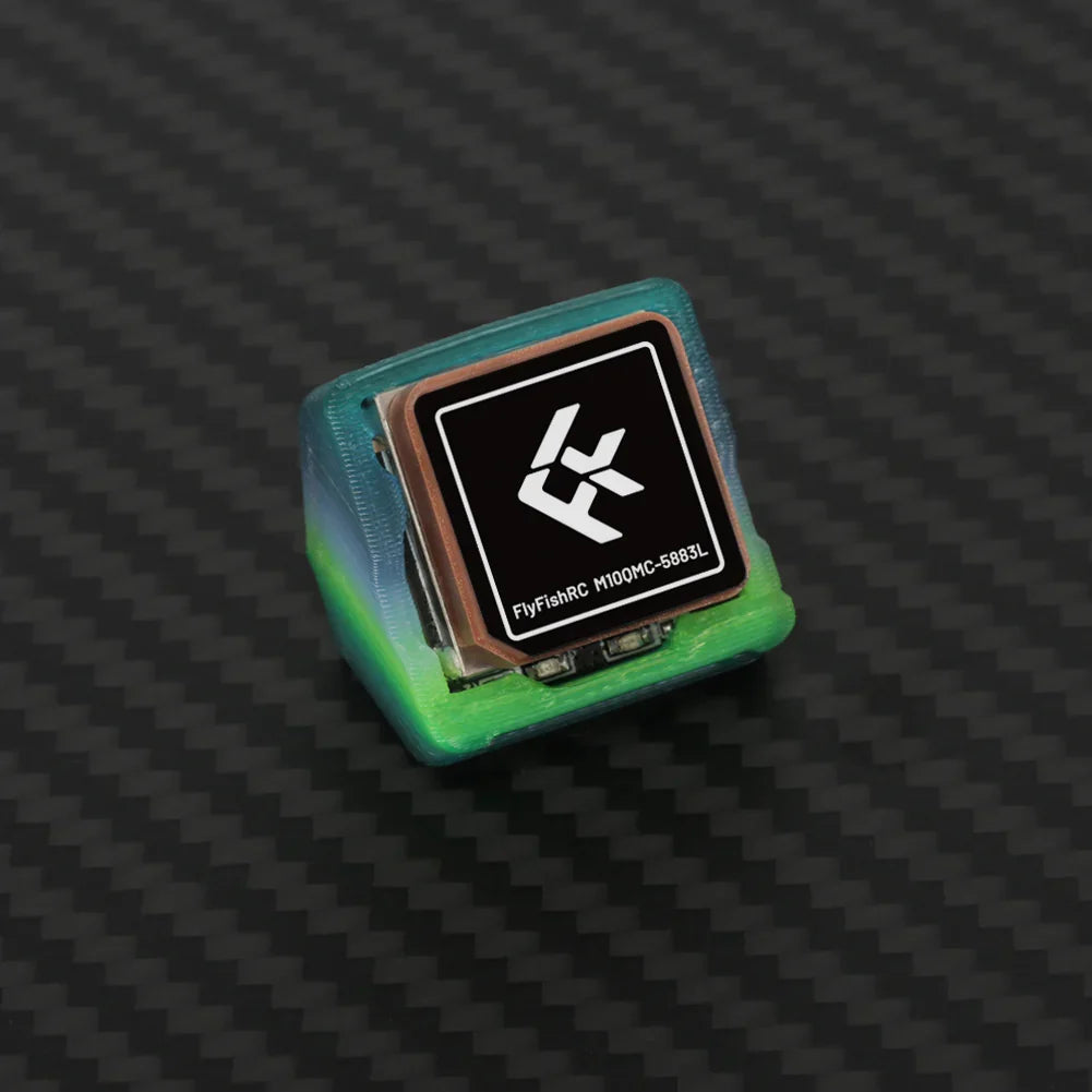 FlyFishRC M10QMC GPS Module - 72-Channel 10Hz with QMC5883L Magnetometer 20x20mm for FPV Drones