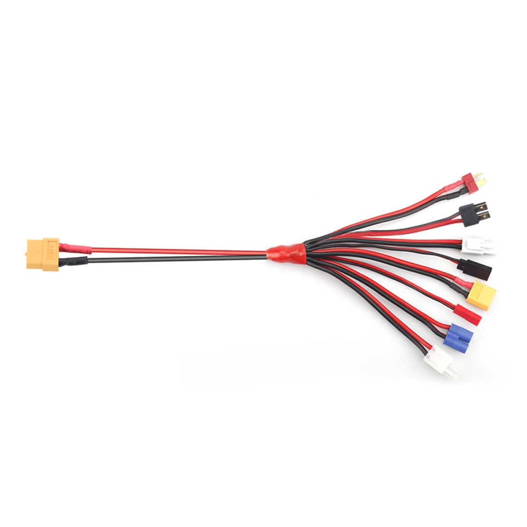 RC Charger Adapter Connector 8 In 1 Charger 4.0mm Banana XT60 TRX Tamiya Lipo for RC Car Drone Imax B6 B6AC Battery Cable