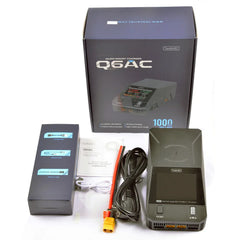 ToolkitRC Q6AC 4-Channel LiPo Charger — AC 400W / DC 1000W, 65W USB-C, 15W Wireless