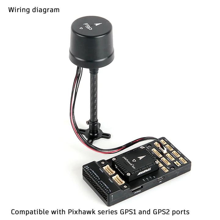 HolyBro H-RTK F9P Ultralight — RTK GNSS Module, u-blox ZED-F9P, IST8310 Compass, Helical Antenna, 21.4g, 1cm RTK Accuracy, for Pixhawk & UAV Autopilots