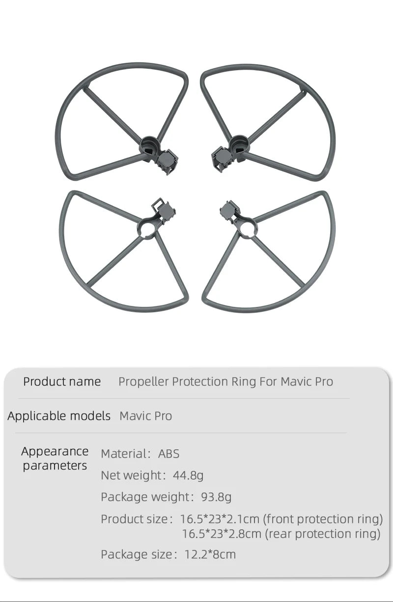 8PCS Replacement Low Noise 8331/8330 Propeller for DJI MAVIC PRO Platinum Drone Spare Parts Props Folding Blade Wing Accessories