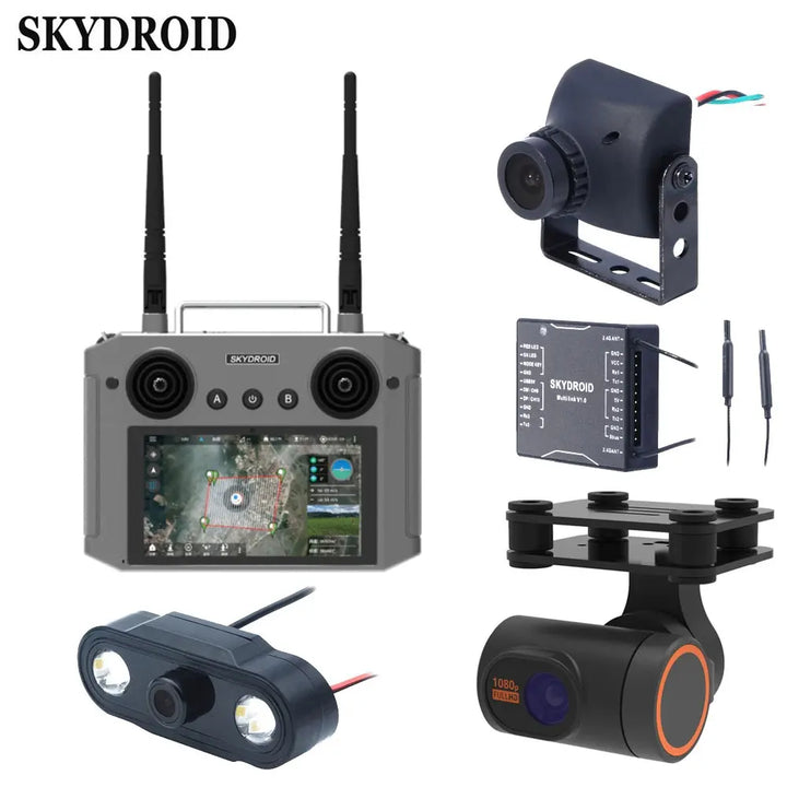 Skydroid H12 12-Channel 2.4GHz RC Transmitter — Snapdragon 625, 1080p Video, SDR, Multi-Platform