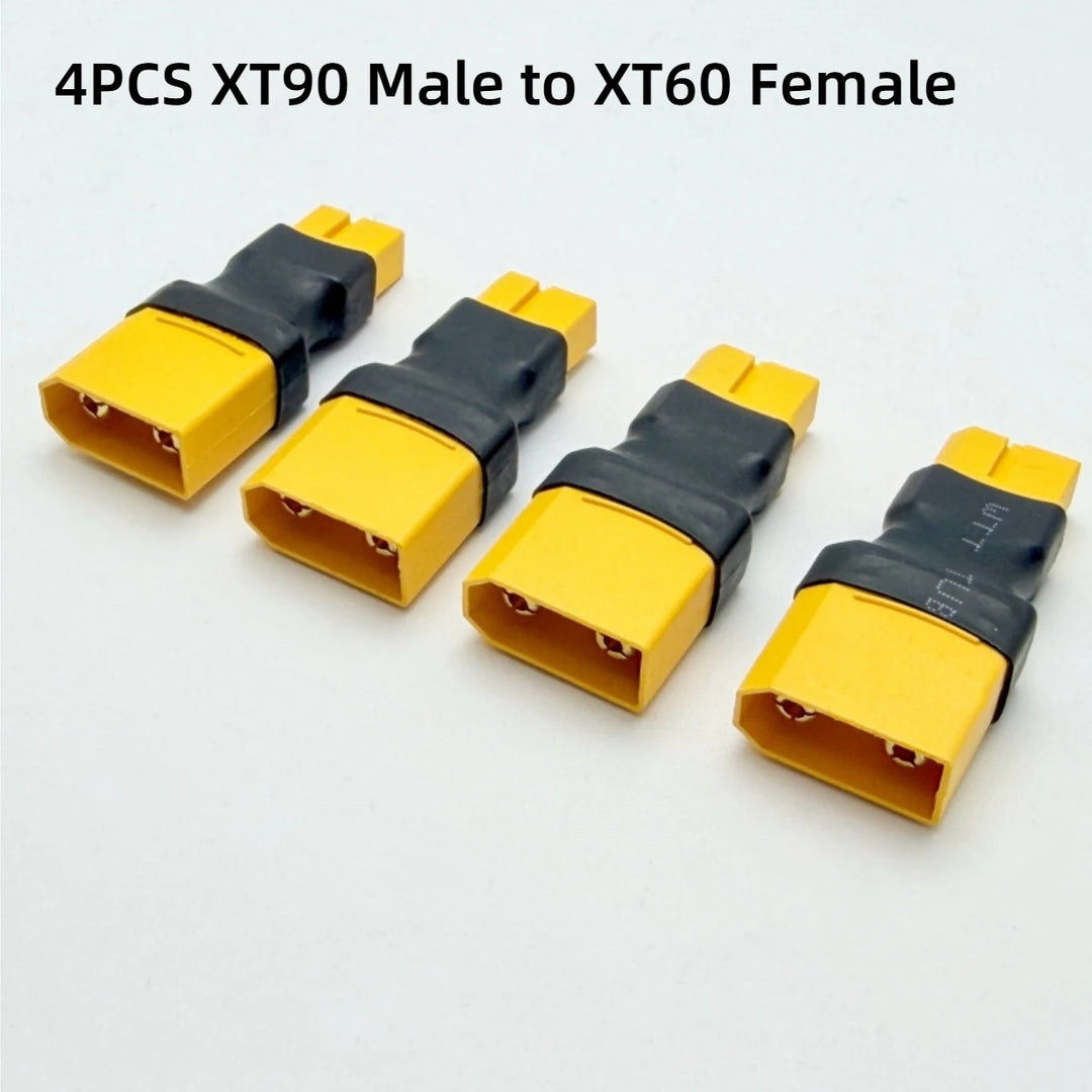 XT60–XT90 Connector Adapters 4-Pack | Male & Female Options