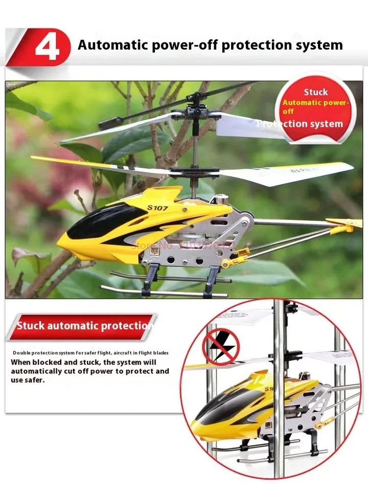 New 20cm Syma Remote Controlled Helicopter S107g Three Channels Twin Paddle Multi-Function Remote Control  Plane Toy Model Gift