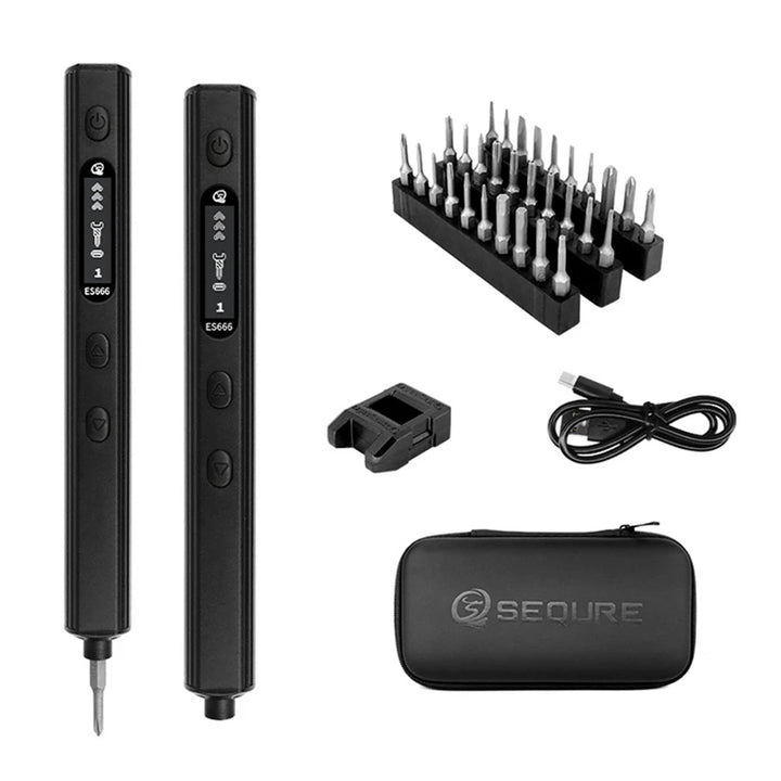 SEQURE ES666 Precision Electric Screwdrive Portable Power Tool Support Sensing Fixed Automatic Working Mode For RC Models