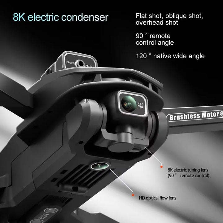 V168 Pro MAX GPS Drone - 8K Dual Camera with Obstacle Avoidance