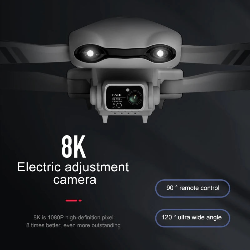 F10 GPS Professional Drone 8K HD Dual Camera With 5G WIFI Wide Angle Obstacle Avoidance Brushless Foldable Quadcopter 2 km Dista