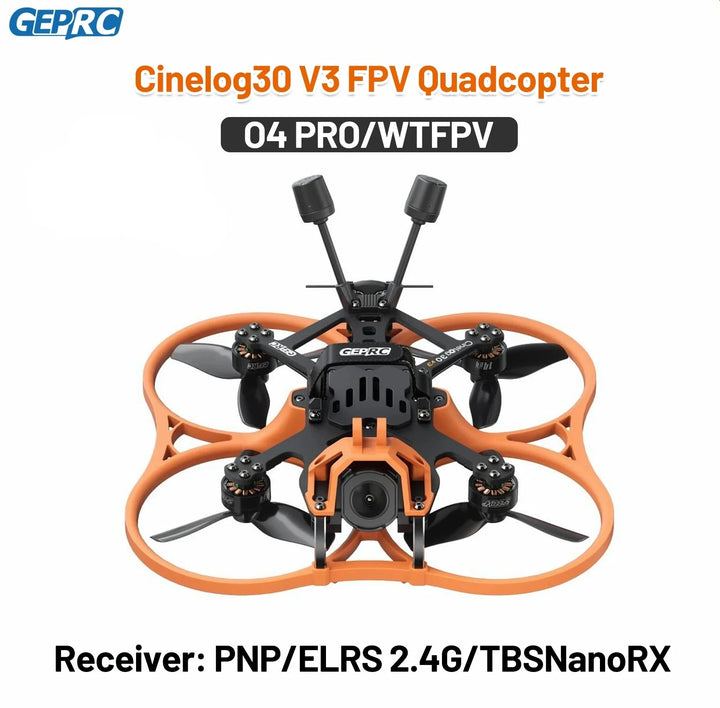 GEPRC Cinelog30 V3 RC Freestyle Drone O4 Pro Air Unit /WTFPV SPEEDX2 1404 3850KV TAKER F722 45A 32Bit AIO 16MB FPV Quadcopter