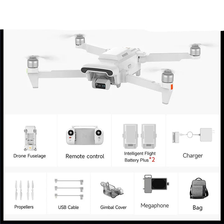FIMI X8 Tele Max Camera Drone — Dual Sony, 30x Hybrid Zoom, 4K/60fps HDR, 48MP DNG, 20km RokLink 5.0, 47-Min Flight, GPS, FAA/EASA Remote ID