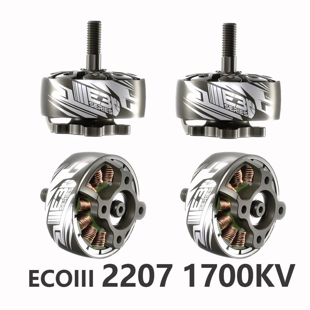 4pcs/lot Newest Emax ECOIII E3 2207 2306 2807 2808 Brushless Motor Compatible With 5inch 7inch FPV Drone