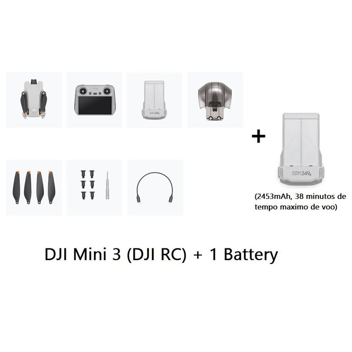 DJI Mini 3 Drone Optional Fly More Combo Remote Controller Or Not 4K HDR Video DJI Mini Drone