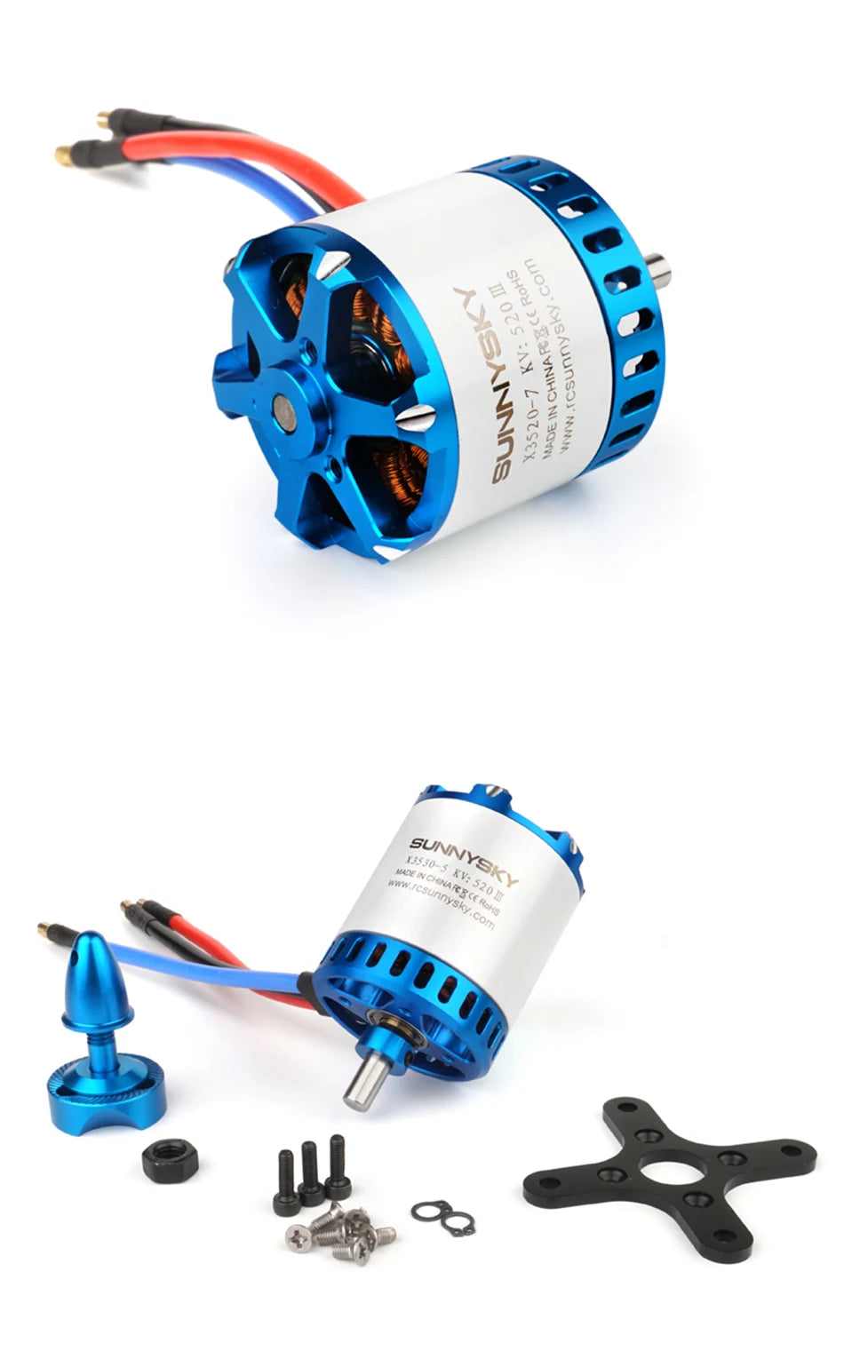 SUNNYSKY X3520-III X3530-III 560KV 780KV 445KV Brushless Motor with Box for RC Quadcopter Airplanes Fixed Wing Plane O