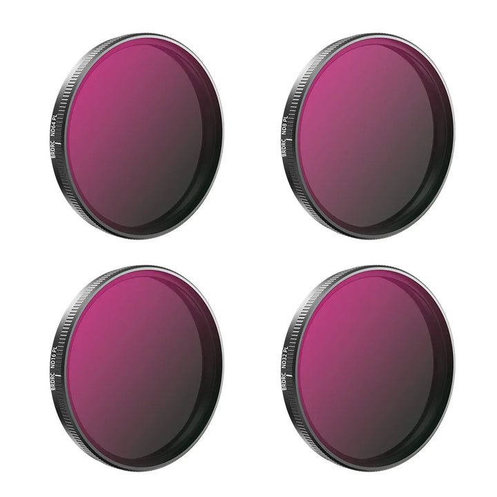 BRDRC UV/CPL/ND8/16/32/64 Filter Kits For DJI Osmo Action 3 4 5 Pro Optical Glass Aluminum Alloy Frame Action Camera Accessories