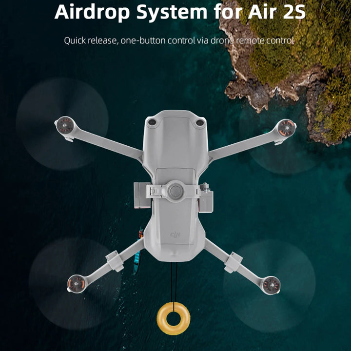 BRDRC Drop System for DJI Air 2S/Mavic Air 2 Airdrop Thrower Transport Device with Landing Gear Long Distance Deliver Accessory