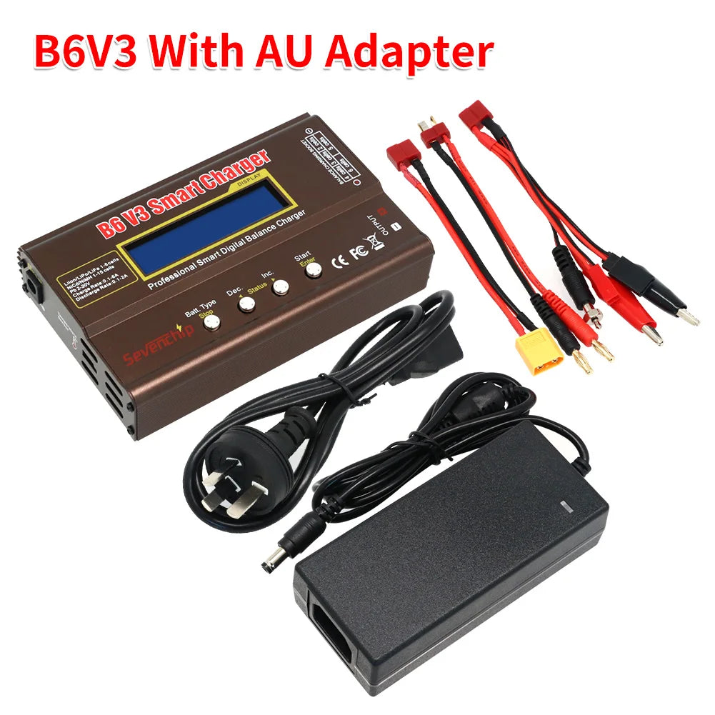 iMAX B6 V3 80W 6A Battery Charger LiHv Lipo NiMh Li-ion Ni-Cd Digital RC Charger Lipro Balance Charger Discharger 12V 5A Adapter