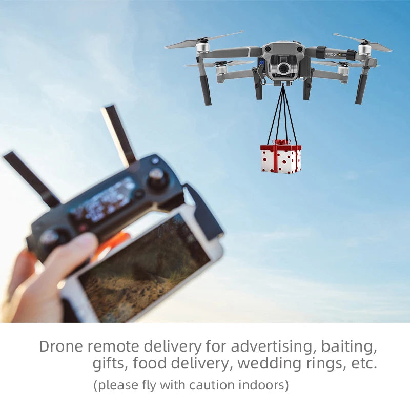 Air Drop System Remote Thrower Delivery  Delivered Advertising Throw Fishing Bait for DJI Mavic 2 Pro Zoom Drone Accessories