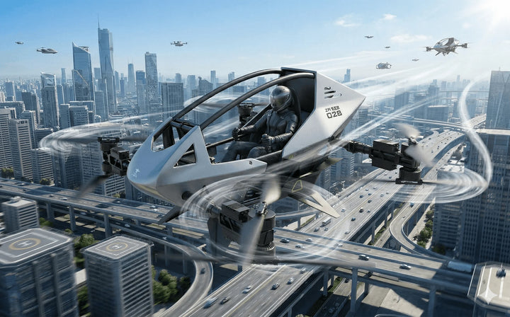 Digital Eagle ZR200 Personal eVTOL Aircraft — Fixed-Wing VTOL, 20-Minute Flight Time, 60 kg Payload