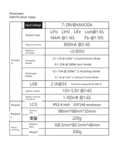 Toolkitrc Hawaii M6d Mojito Version Balance Charger 6S Lithium Battery Dual-Channel 500W Model Aircraft UAV