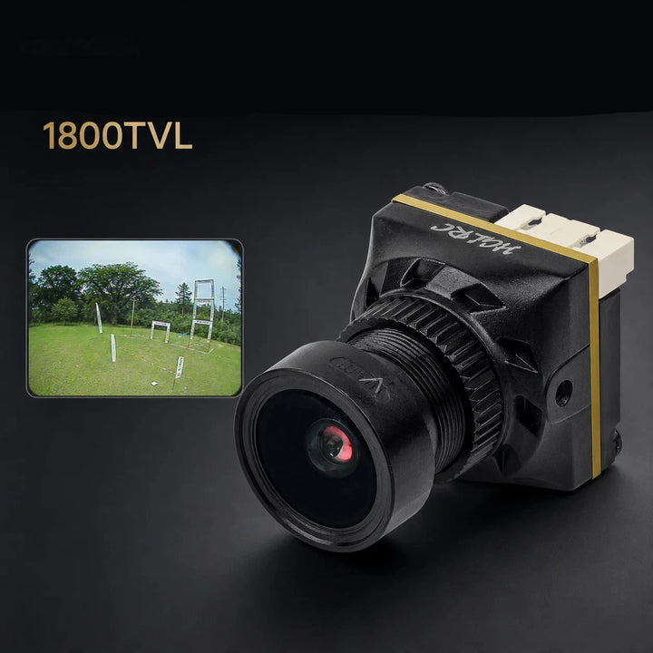 HGLRC L3 Mini Analog FPV Camera — 1800TVL, 1/2.9" CMOS, F1.0, 0.000001 Lux, Super WDR, 19×19mm, 5–40V, PAL/NTSC