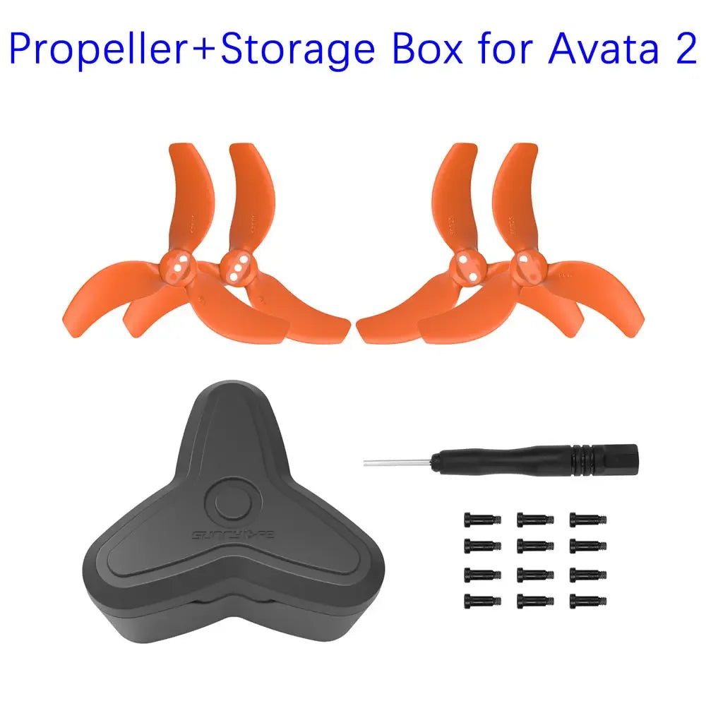 For DJI Avata 2 Propeller Guard Accessories Combo Gimbal Protector Motor Cover Lens Protection Cap Battery Protection Bracket